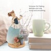 Victorian Girl Resin Ornament Exquisite Cute Stable Desktop Resin Handicraft