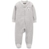 Carter's - overol con capucha para bebé, Gris, 18 meses
