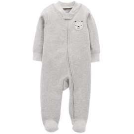 Carter's - overol con capucha para bebé, Gris, 18 meses