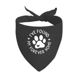JXGZSO 1 Piece I've Found My Forever Home Dog Bandana Dog Adoption Bandanna New Puppy Bandana Adopted Dog (Forever Home Dog)