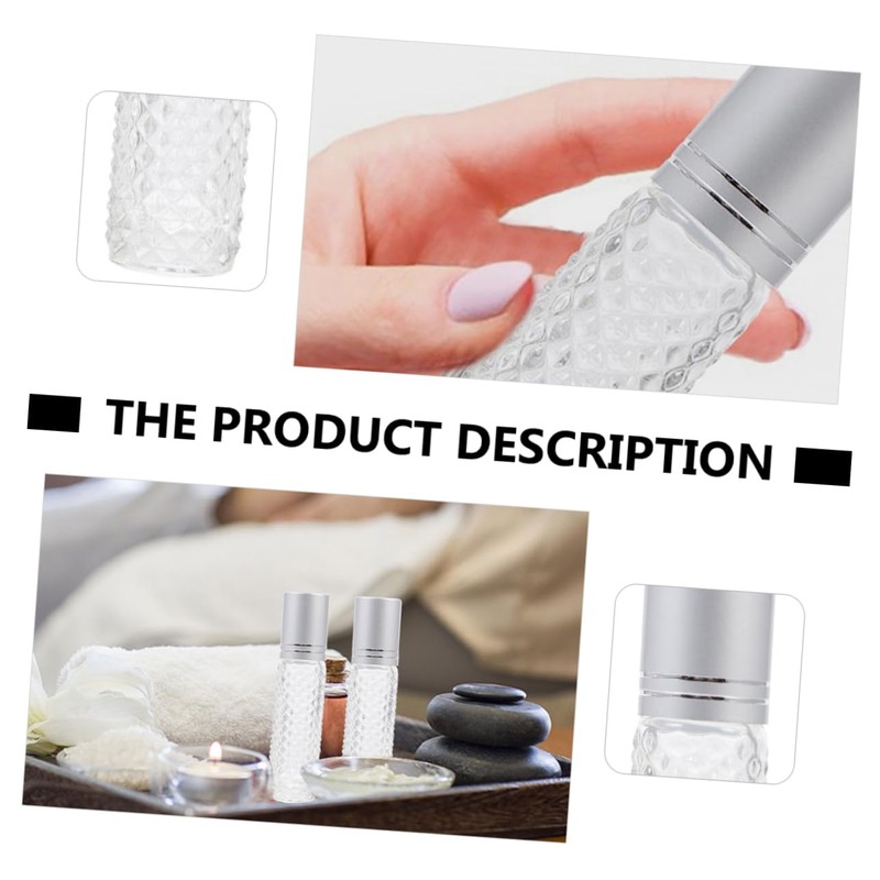 Outanaya 12pcs Essential Oils Roller Bottles Set 10ml Non-Slip Travel-Sized