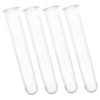 Levemolo 4pcs Transparent Plastic Test Tubes for Hydroponic Plant Propagation
