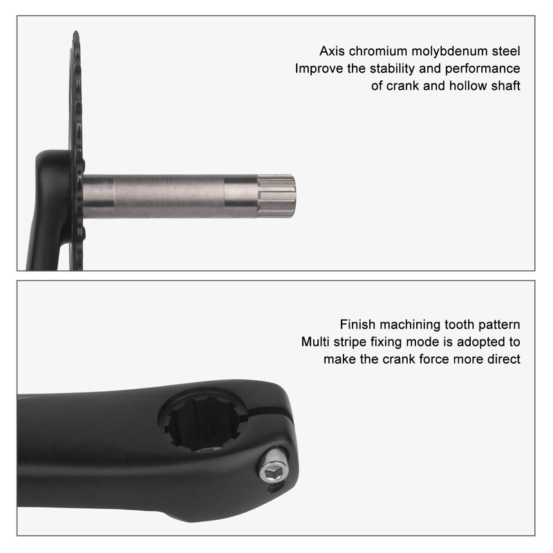 Road Bike Crankset Hollow Integrated Bike Crank Arm Set Off
