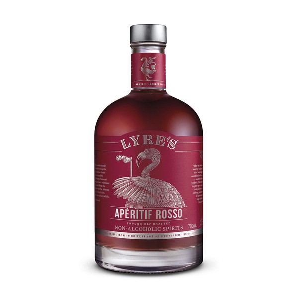 Lyre's Aperitif Rosso Non-Alcoholic Spirit - Sweet Vermouth Style | Gold Medal Winner | 23.7 Fl Oz