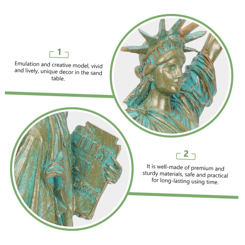 iplusmile Mini Statue of Liberty Resin Ornament Creative Desktop Decor
