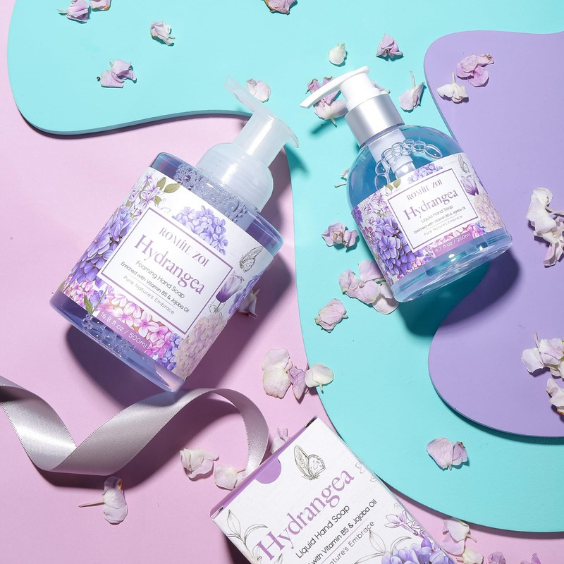 ROMIIE ZOI Liquid Hand Soap with Gift Box - Hydrangea