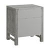 Arden 2-Drawer Wood Nightstand - Driftwood Gray, Rustic Finish with
