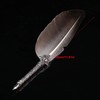 Antique Feather Calligraphy Pen Quill Feather Dip Pen 6 Metal