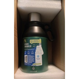 Manna 64oz Green Stack Growler 5 Piece Set Sealed NEW - Lg Travel Jug With Cups