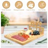 Royalhouse Charcuterie Board And Cheese Knife Set Bamboo Serving Tray