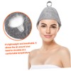 KONTONTY 2pcs Portable Felt Sauna Hats for Heat Insulation Reusable
