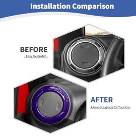 RT-TCZ for Jeep JK Air AC Vents Cover Trim Rings Purple for Jeep Wrangler JK JKU 2011-2017 Purple Interior Accessories 4pcs