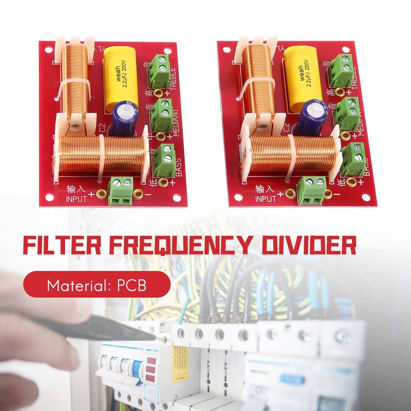 Iegefirm 2 Pieces 200 W 3 Way Audio Speaker Crossover