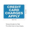 Compladeta Credit Card Charges Apply Sign For Business 8""X12"" Rust