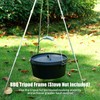 BBQ Tripod Frame with Chain and Hook Storage Bag Adjustable