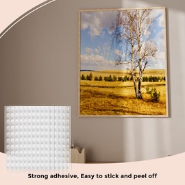 600pcs Pre-Cut Double Sided Tape Wall Nano Dots Mounting Tape Adhesive Strips Strong Sticky Adhesive Pads Putty Tack No Traces - Crafts Poster Decoration Picture Hanging Crafting 0.47"*0.75" Oval