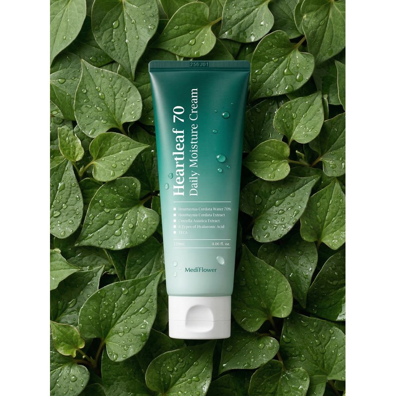 Mediflower Houttuynia cordata 70 daily moisturizing cream 120ml / 메디플라워