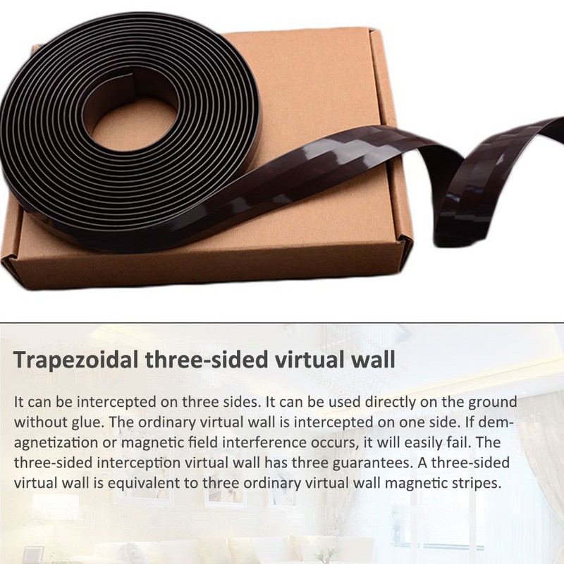 Virtual Magnetic Strip Wall for Strong Magnetic Virtual Protection Wall