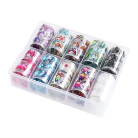FRCOLOR 10pcs Butterfly Nail Art Stickers Nail Wraps Decals for Parties and Events