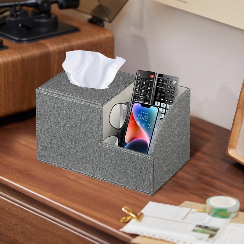 BLIENCE Tissue Cube Box Holder- Multi-Functional Tissue Box Cover Square
