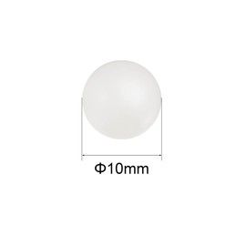 sourcing map 25pcs 10mm Nylon Solid Plastic Bearing Balls G1 Precision
