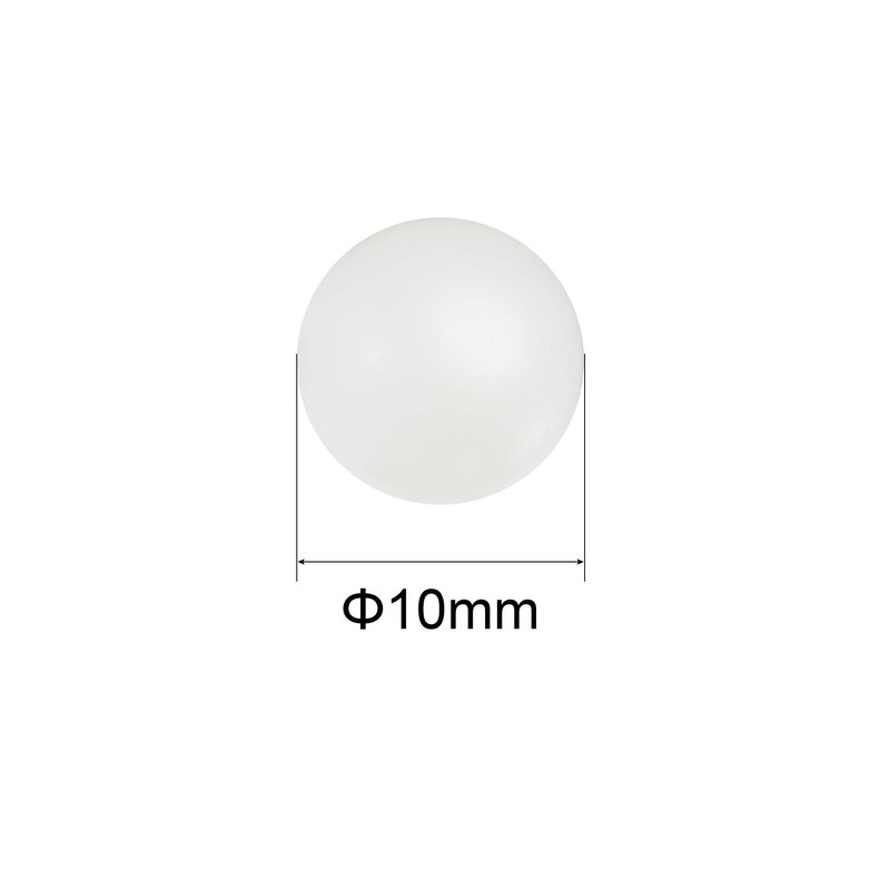 sourcing map 25pcs 10mm Nylon Solid Plastic Bearing Balls G1