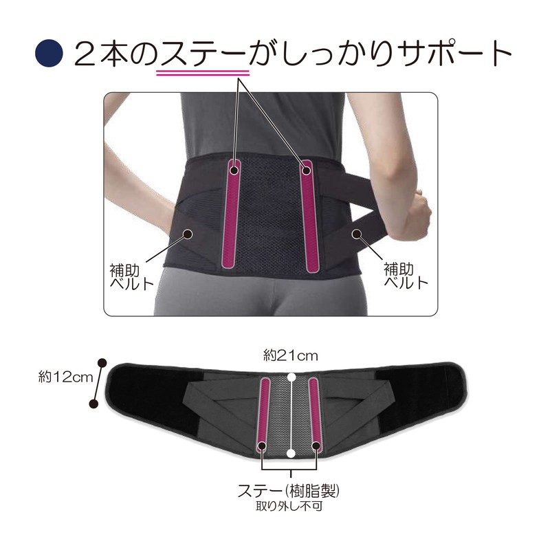 竹虎 【腰サポーター】 ランバックソフトII ブラック LLサイズ