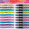 Marabu Art Crayons Shimmer Set - 10 Highly Pigmented Metallic