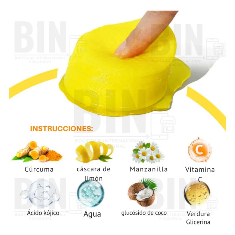 Almohadillas Faciales Con Cúrcuma Y Ácido Kójico (30 Piezas) Mixta