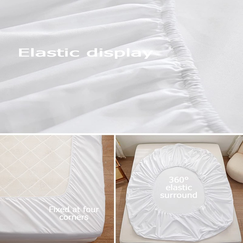 Bedding Queen Fitted Sheet Only Queen Size-Deep Pocket-Bottom Sheet-Fits 15inches