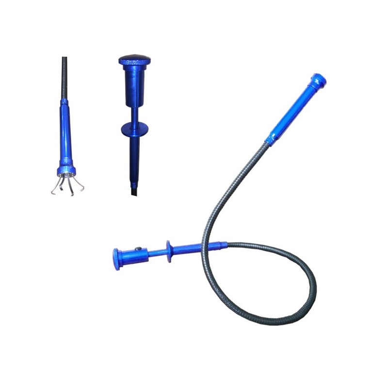 Telescopic inspection mirror with LED lights. The claw magnetic pickup