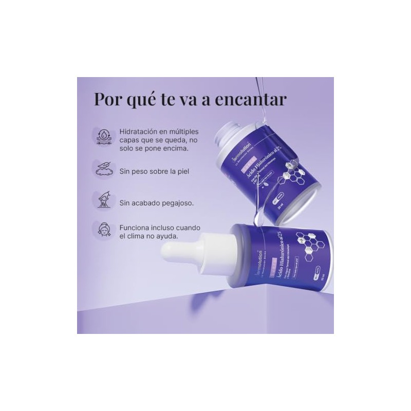 Sérum Facial Ácido Hialurónico 2% con Betaína, 30 ml