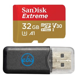 SanDisk 32GB Micro Extreme Memory Card for Nextbase Dash Camera Works with 622GW, 422GW, 122 Cameras (SDSQXAF-032G-GN6MN) U3 A1 V30 Class 10 Bundle with 1 Everything But Stromboli MicroSD Card Reader