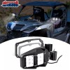 SI Flat Side Rear View Mirror w/LED Lights For CF-Moto
