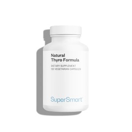 Supersmart - Natural Thyroformula - Mit L-Tyrosin, Ashwagandha & Coleus Forskohlii - Schilddrüsenunterstützung - Gewichtskontrolle | Nicht GVO - 120 vegetarische Kapseln