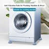 4Pcs Anti Vibration Pads for Washing Machine, Shock & Noise