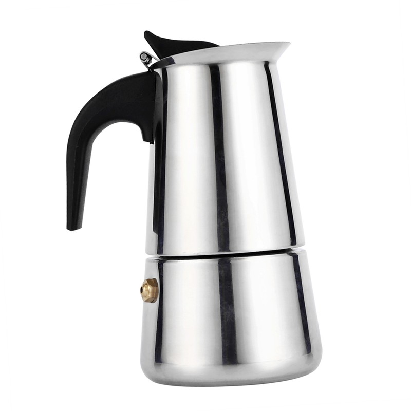 Stainless Steel Percolator Moka Pot Coffee Maker Stove Home Office
