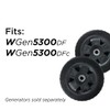 Westinghouse Outdoor Power Equipment WGen5300 Series Portable Generator Never-Flat Wheel