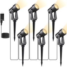 Svater Low Voltage Landscape Lighting 6 Pack, 3W IP65 Waterproof 12V Spot