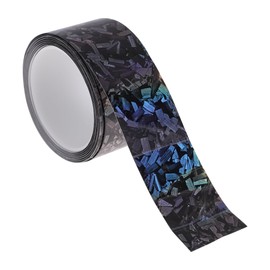 X AUTOHAUX Pinstripe Tape 50mmx8.5m Forging Pattern Car Stripes Pinstripe Decals for Car Motorcycle and Boat Racing Stripes DIY Stickers Laser Silver Tone 1 Pcs