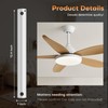 16 inch Ceiling Fan Downrod with Extension Cord,1.33 FT Downrod