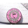 Girl Power W/Crystals Golf Ball Marker and Magnetic Hat Clip