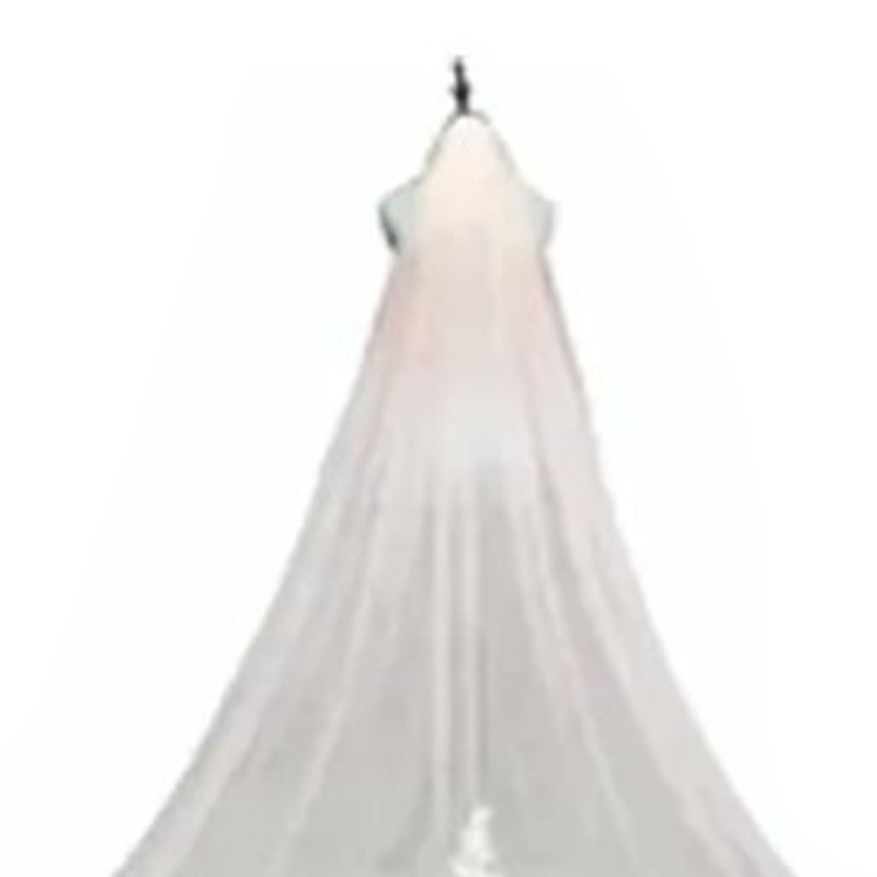 3 Meter Bridal Veil Lace Applique Metal Comb Fixing Ultra