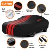 6 Layer W/ Zip Car Cover Waterproof Outdoor Snow Sun