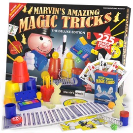 Marvin's Magic - Kids Magic Set - Box of Tricks, Amazing Tricks for Kids - Made Easy Range - Includes Wand, Card Tricks, Much More - Suitable for Ages 6 and Up - 225 Illusions