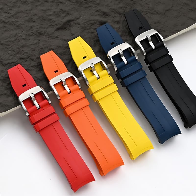21mm FKM Rubber Band For Tissot Seastar 1000 Powermatic 80