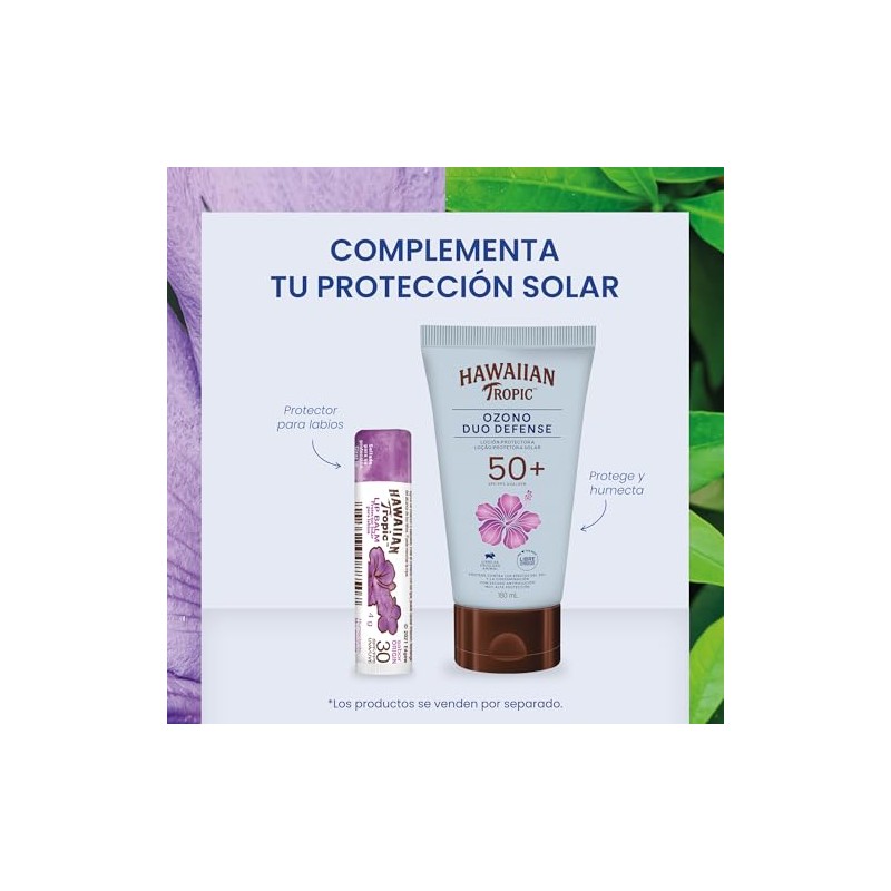 Hawaiian Tropic Ozono Protector Solar 50+ FPS Loción de 180