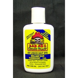 Pro-Cure Bad Azz Color Blast Liquid Bait Dye, 2-Ounce, Brilliant Blue Fluorescent