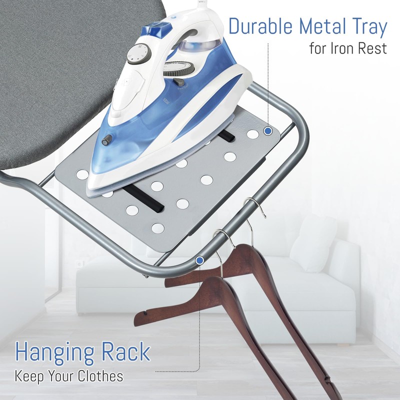 Ironing Board Full Size, BlissBoard 43"x13" Sturdy Heavy Duty Iron