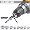 Yakamoz 8Pcs Drill Stop Collar Set - Drill Bit Depth